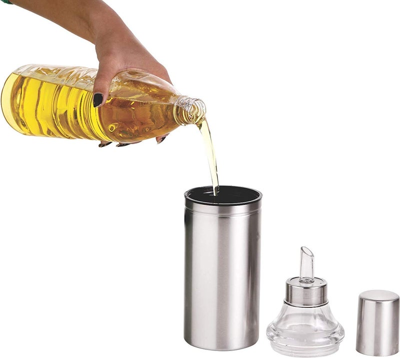 Foliam Oil Dispenser Bottle Oil Pourer Dispensing Bottles Stainless Steel Oil Bottle with No Drip Pouring Spout Vinegar Dispenser Oil Pot 500 - Image 3