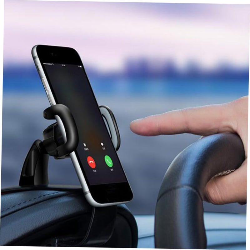 Adjustable Car Dashboard Phone Holder Sturdy Black Design Easy Installation For Drivers - Image 4