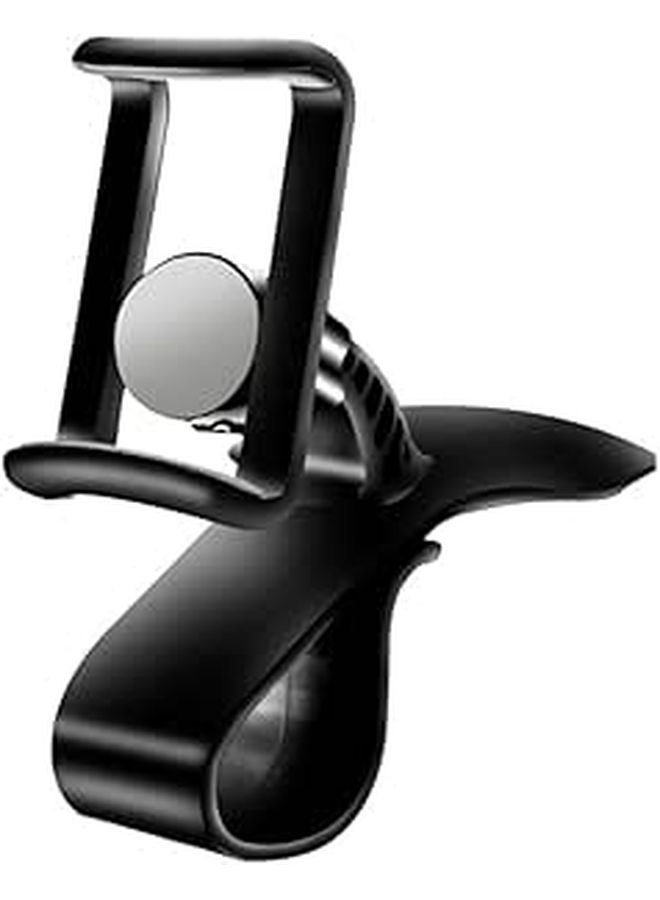 Adjustable Car Dashboard Phone Holder Sturdy Black Design Easy Installation For Drivers - Image 1