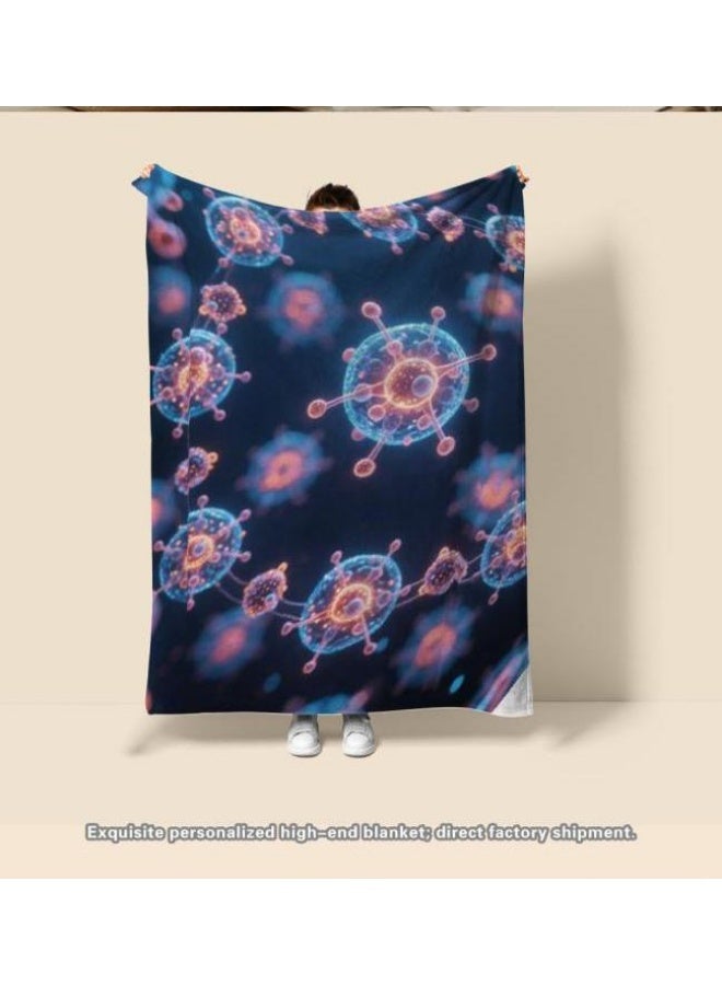 general Baby and children's cartoon flannel thin blanket (warm and comfortable, suitable for sleep, game use) 70cm*100cm - Image 2