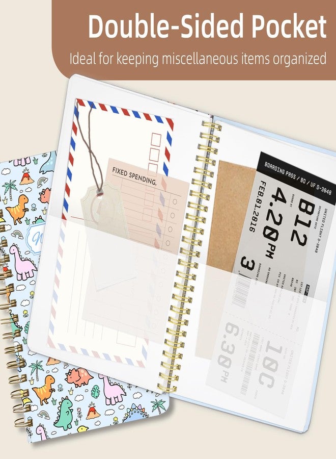 Stanoha Weekly Planner Undated - 52 Weeks To Do List Notebook A5 for Work: Weekly Task, Habit Tracker Journal, Goal Setting, Agenda Sprial Bound Organizer Book for Women Cute Stylish Design, Dino - Image 5