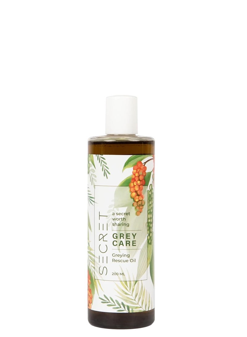 سيكريت زيت الشعر السري مصنوع من 27 مكونًا عشبيًا أصليًا لإنتاج الميلانين يساعد على إبراز اللون الطبيعي لشعرك 200 مل - Image 1