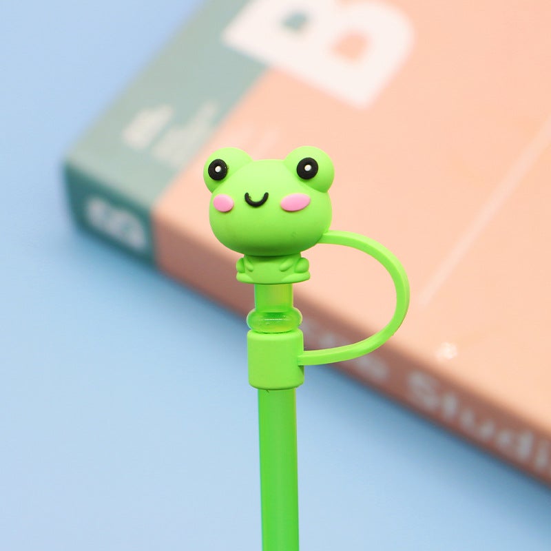 8-10Mm Creative Three-Dimensional Doll Straw Cap Silicone Straw Dust Cover Stanley Cup Straw Cover - Image 1