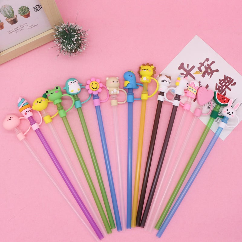8-10Mm Creative Three-Dimensional Doll Straw Cap Silicone Straw Dust Cover Stanley Cup Straw Cover - Image 4