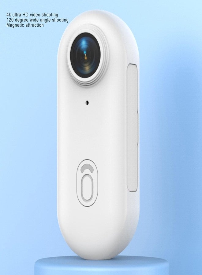 Bewinner 4K Cat Collar Camera, 8MP Pet Camera, Cordless Action Camera with 120° Wide Angle for Outdoor Adventures (White) - Image 3