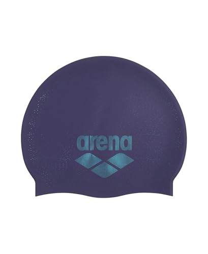 Arena Unisex Shine Silicone Swim Cap for Women and Men Fitness Swimmers Intensive Training Durable Soft Elastic Bathing Cap Future DuskWater - Image 1