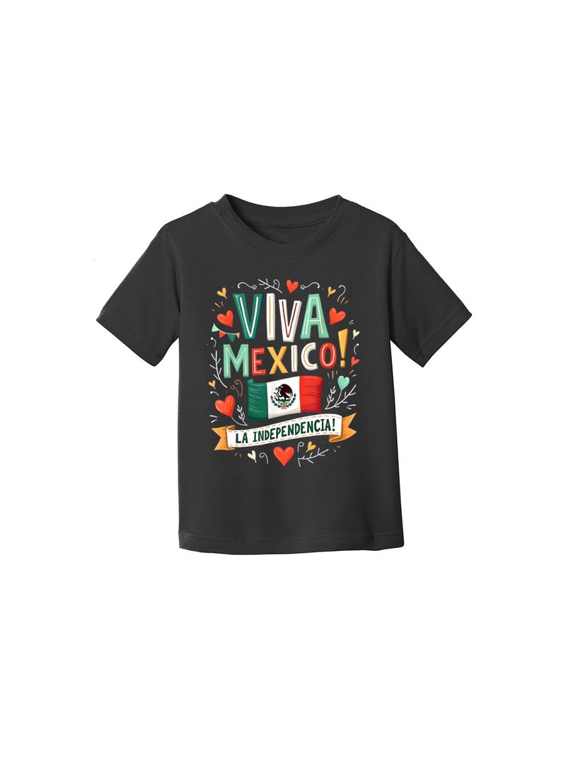 PRINTSHOP4ME Mexican Kids Girls T-Shirt-100% Cotton-Comfortable & Stylish Design For Kids-Half Sleeve Tshirt For Girls-Gift For Girls|Round Neck Tshirt For Girls  - Image 3