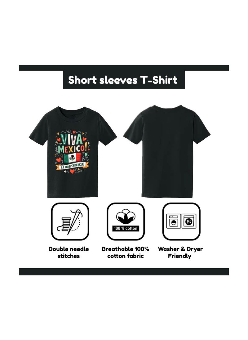 PRINTSHOP4ME Mexican Kids Girls T-Shirt-100% Cotton-Comfortable & Stylish Design For Kids-Half Sleeve Tshirt For Girls-Gift For Girls|Round Neck Tshirt For Girls  - Image 5