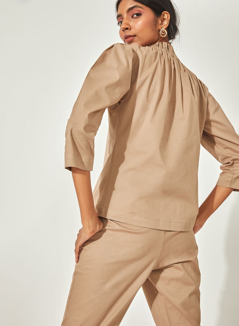 The Label Life Ruffle High Neck Top - Image 5