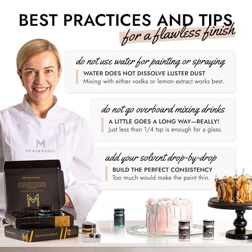 MONÉGASQUE White Edible Glitter for Drinks 15g – Edible Glitter for Cakes & Cocktails - White Luster Dust for Cocktail, Christmas Cake Decorating, Food Decorations Spray - Drink Shimmer Sprinkles - Image 4