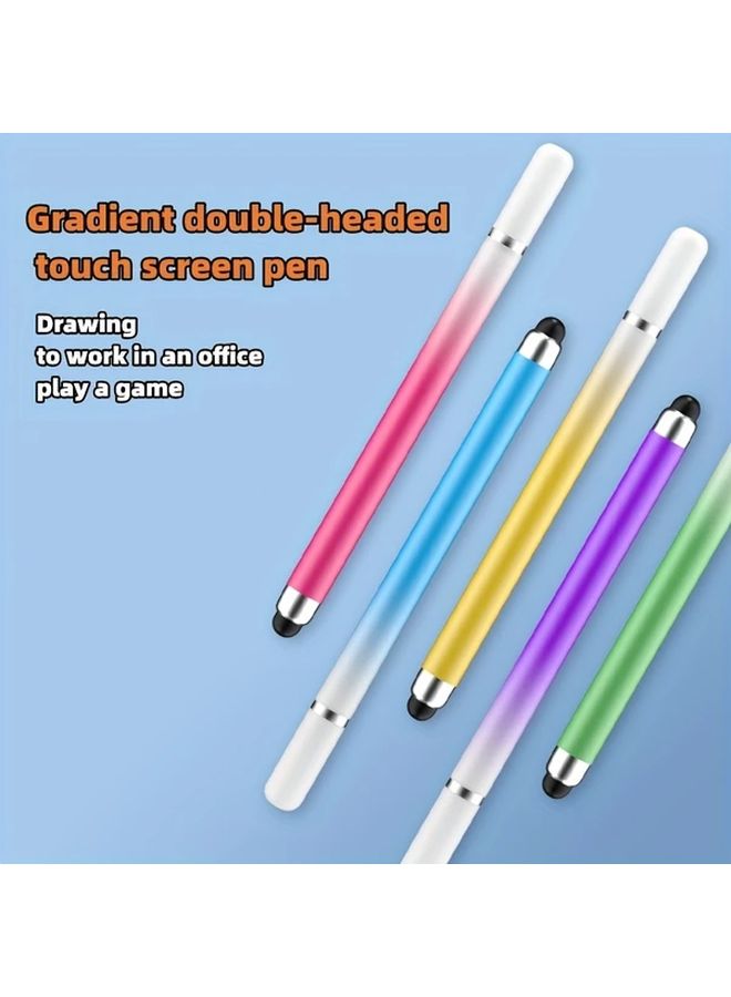2pcs Green Gradient Stylus Pens For Ipad Touch Screen Compatible Smooth Art Office Writing Cute Pens - Image 2