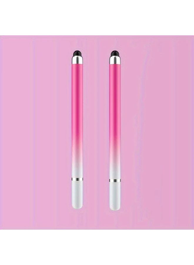 2pcs Green Gradient Stylus Pens For Ipad Touch Screen Compatible Smooth Art Office Writing Cute Pens - Image 4