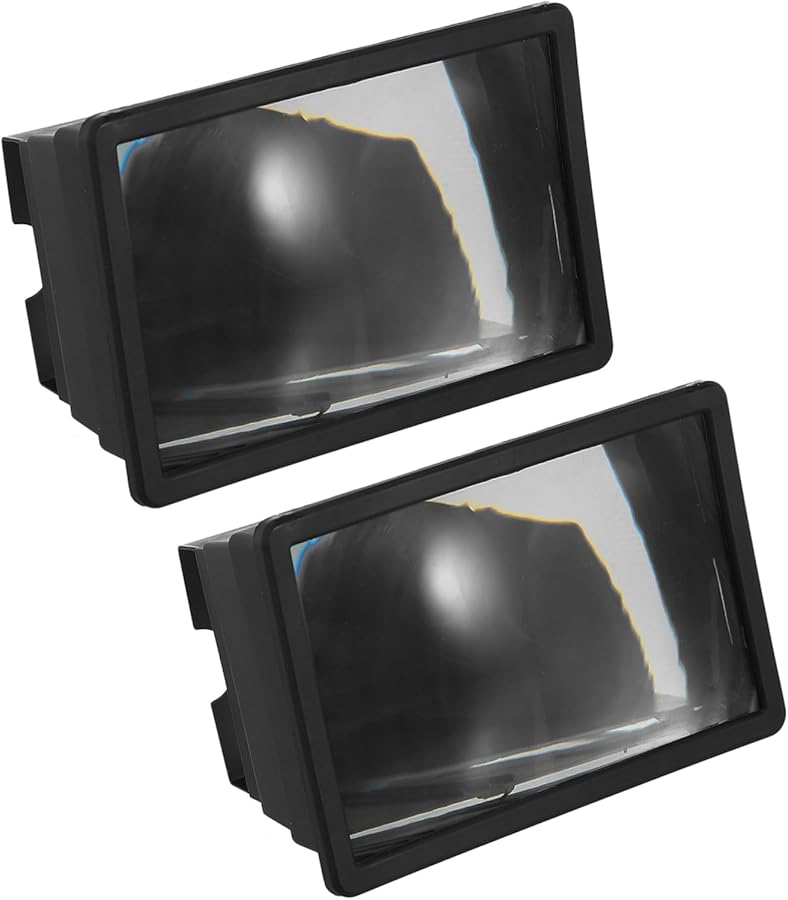 قطعتان مكبر شاشة هاتف محمول محمول مع تقنية بصرية عالية الدقة للأفلام والألعاب - Image 2