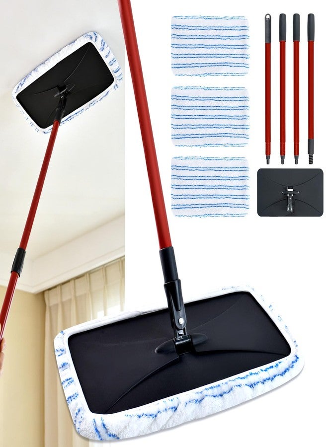 Deisunpet Microfiber Flat Mops for Ocedar Hardwood Floor 'n More Microfiber Mop,Wet & Dry Flat Mops with 3 Reusable Pad 1 Durable Handle,Dust Mopp for O-Cedar Hardwood Floor 'N More Mop - Image 1