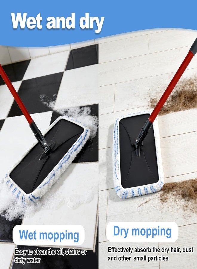 Deisunpet Microfiber Flat Mops for Ocedar Hardwood Floor 'n More Microfiber Mop,Wet & Dry Flat Mops with 3 Reusable Pad 1 Durable Handle,Dust Mopp for O-Cedar Hardwood Floor 'N More Mop - Image 4