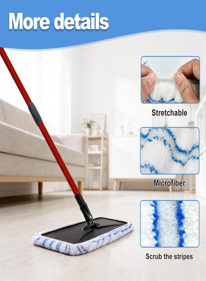 Deisunpet Microfiber Flat Mops for Ocedar Hardwood Floor 'n More Microfiber Mop,Wet & Dry Flat Mops with 3 Reusable Pad 1 Durable Handle,Dust Mopp for O-Cedar Hardwood Floor 'N More Mop - Image 3