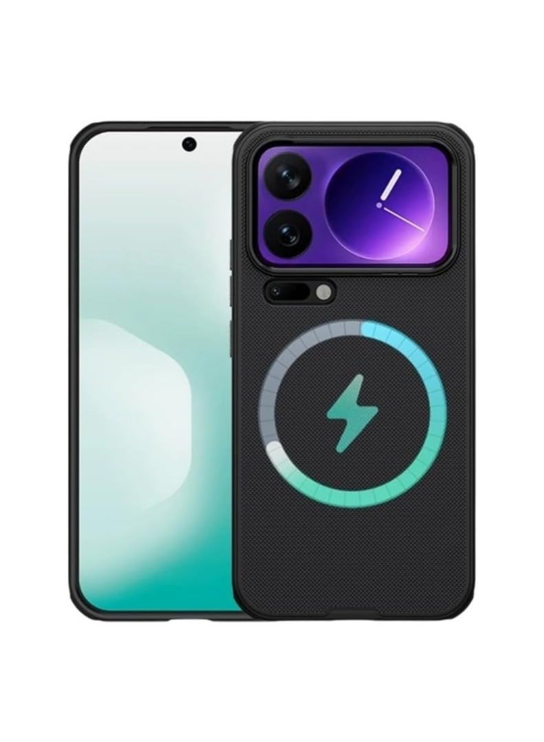 general Magnetic Phone Case Compatible with Xiaomi 17 Pro 5G 【Supports Wireless Charging】【Textured Raised Dots】 Xiaomi 17 Pro TPU + PC Dual-Layer Protective Case - Image 1