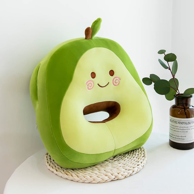 KG ALPHA Avocado Plush Stuffed Cute Napping Toy Pillow for Kids Girls Kawaii Toys Throw Pillow Doll Gift for Girlfriend Office Neck Pillow for Cervical Pain Relief
