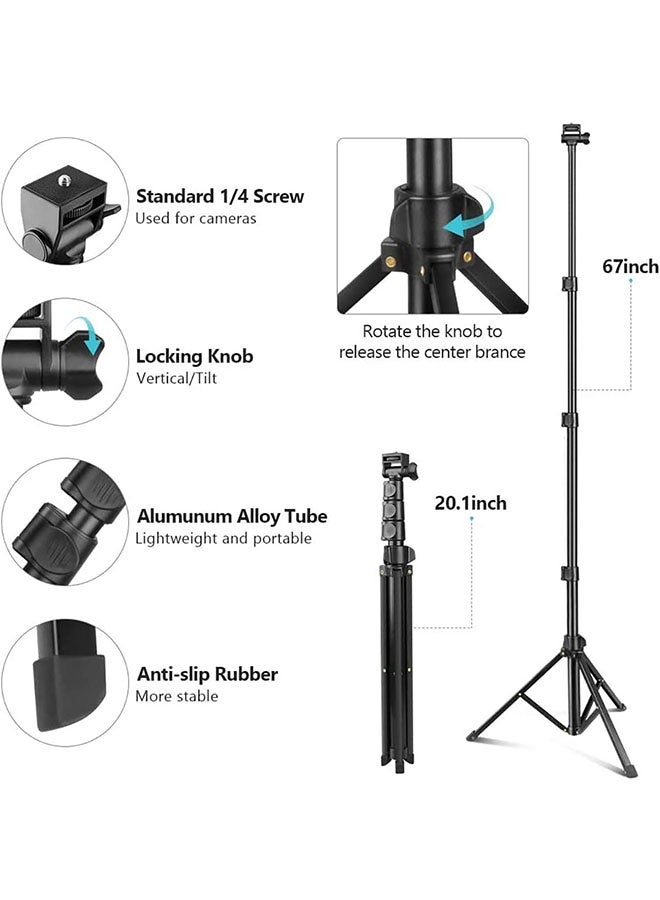 Jmary MT-36 Extendable Travel Tripod Stand with Phone Clip - Image 4