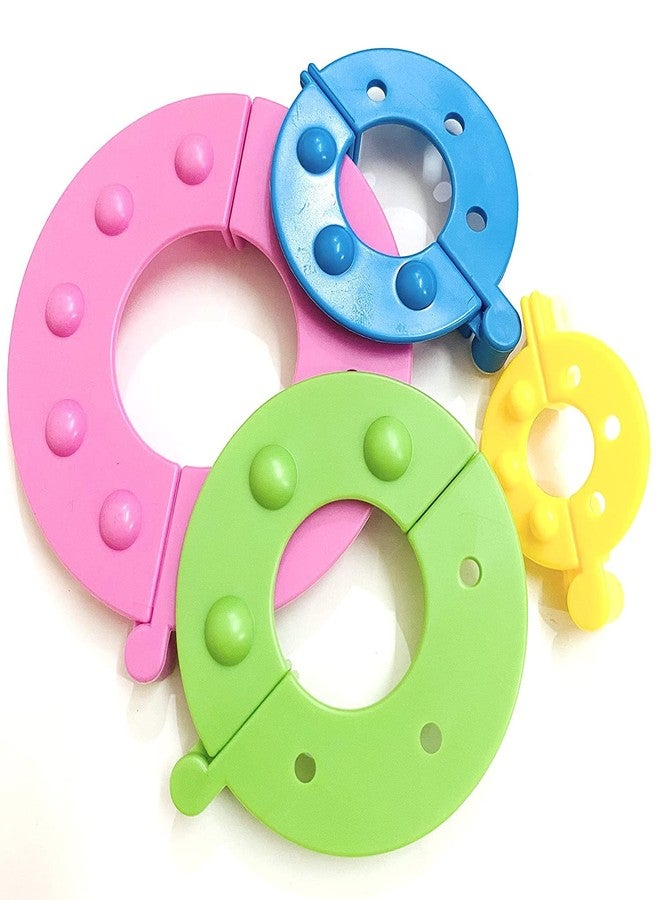 KCR 1 Set 4 Sizes Pom-pom Maker Set for Fluff Ball Waver for Art & Craft - Image 3