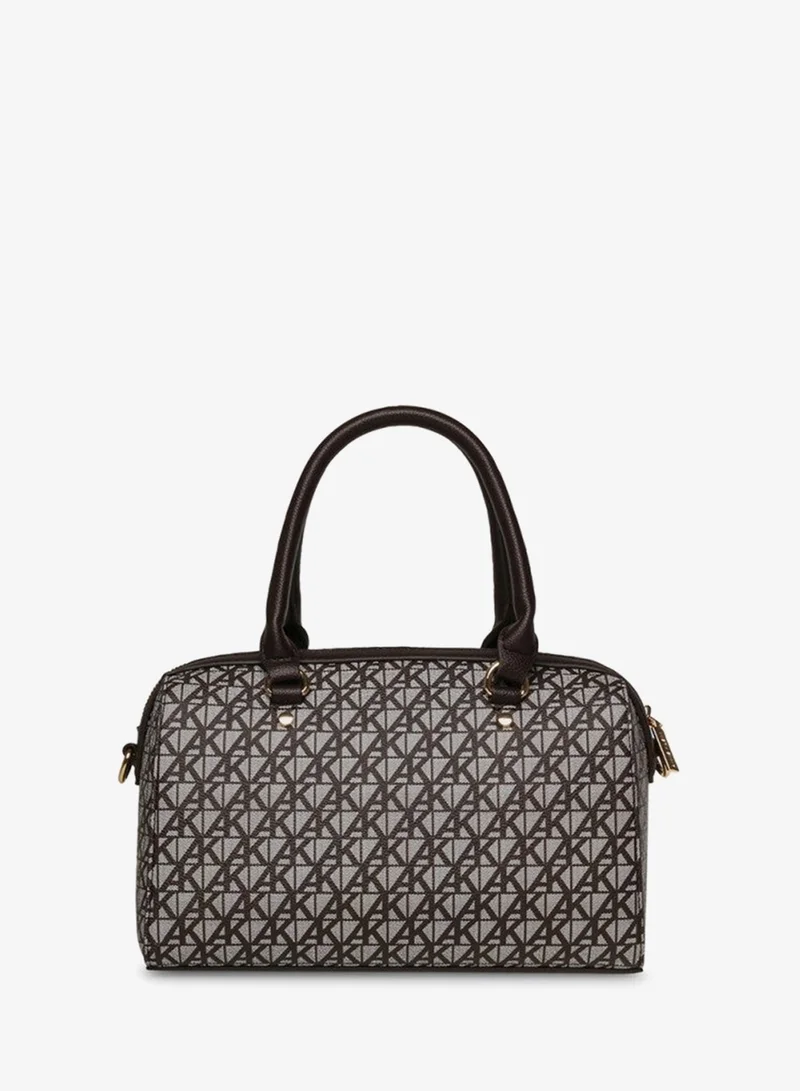 آن كلاين Anne Klein Monogram Patterned Satchel Bag