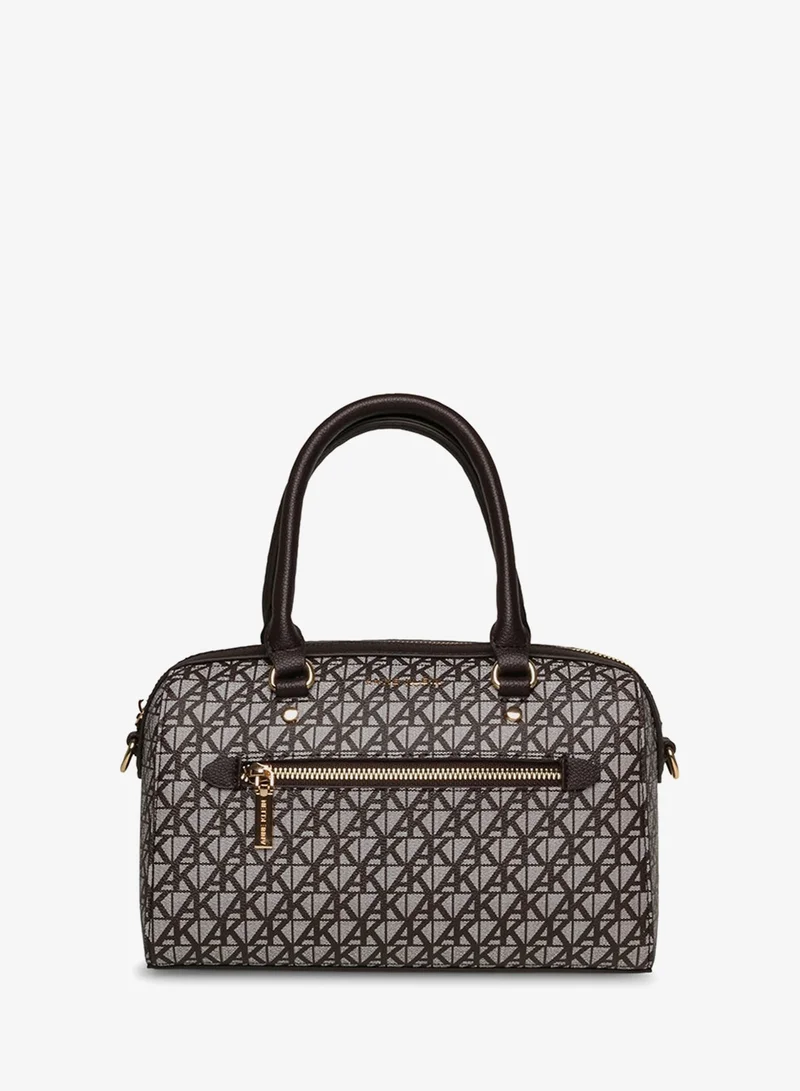 آن كلاين Anne Klein Monogram Patterned Satchel Bag