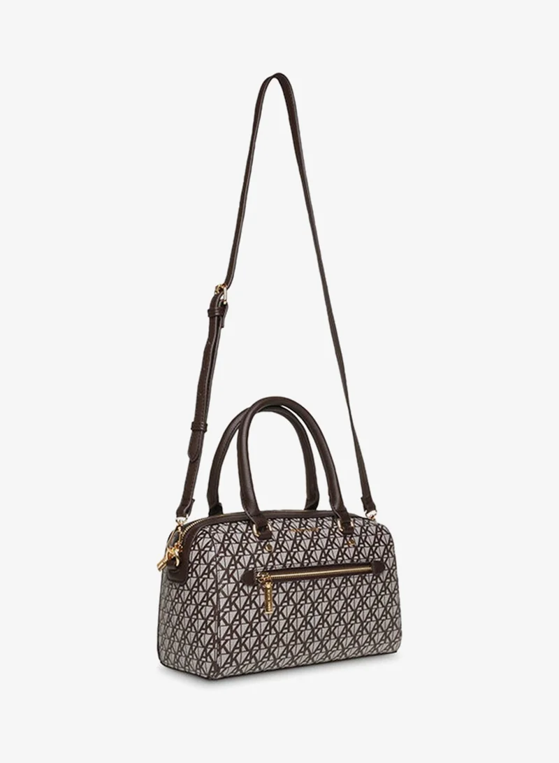 ANNE KLEIN  Anne Klein Monogram Patterned Satchel Bag for Women | Best Price UAE