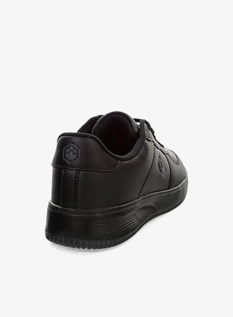 Lumberjack black Lumberjack Women's Black Casual Sneakers – Lightweight Lace-Up Everyday Fashion Shoes for Women | Best Price UAE