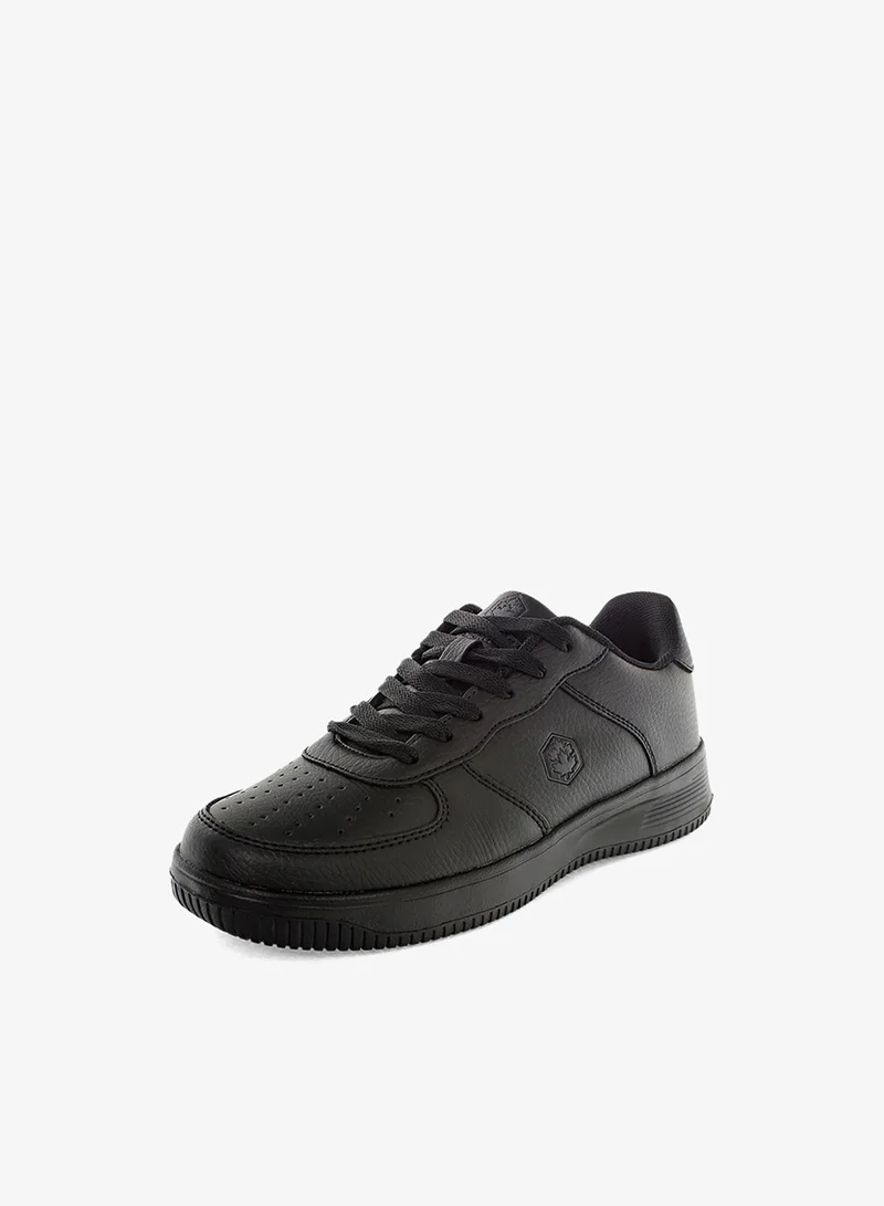 Lumberjack black Lumberjack Women's Black Casual Sneakers – Lightweight Lace-Up Everyday Fashion Shoes for Women | Best Price UAE