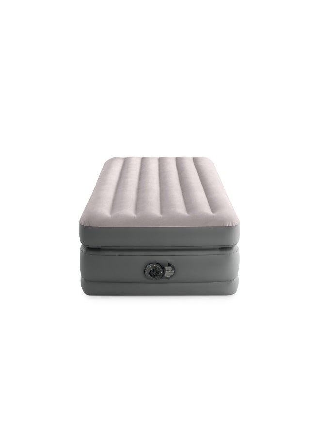 INTEX - Queen Deluxe Pillow Rest Airbed With Fiber-tech Bip (W/220-240v Built-in Pump) - Image 1