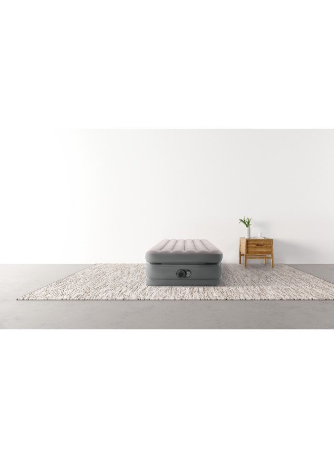 INTEX - Queen Deluxe Pillow Rest Airbed With Fiber-tech Bip (W/220-240v Built-in Pump) - Image 1