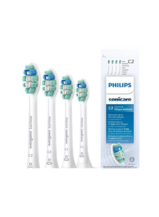 Philips Sonicare C2 Optimal Plaque Defence 4-pack interchangeable sonic toothbrush heads - Image 1