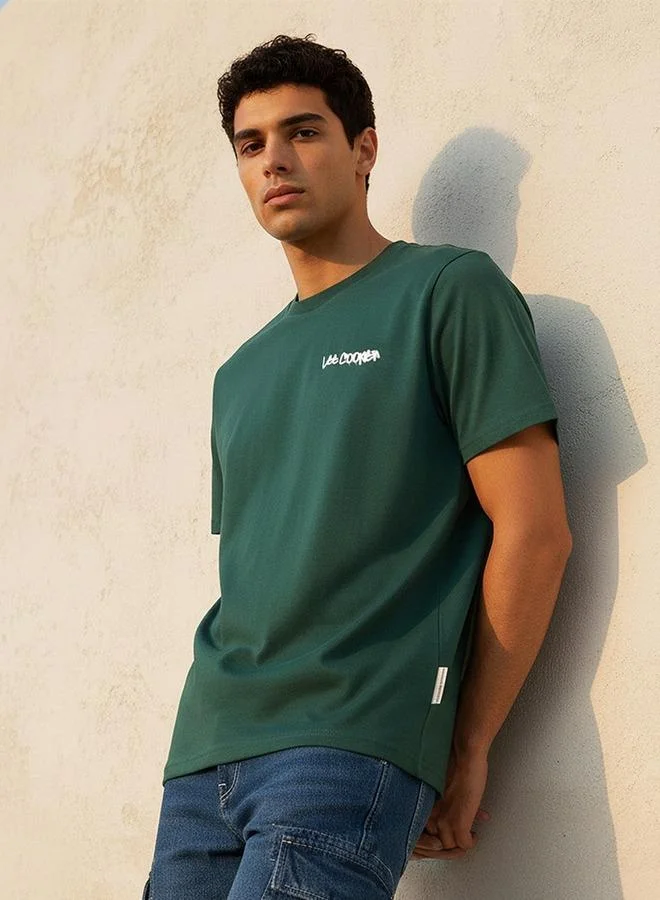 Lee Cooper Lee Cooper Regular Fit Crew Neck Short Sleeves Logo Print T-shirt