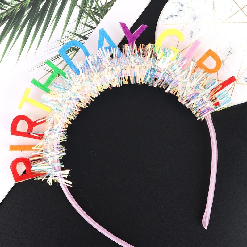 CIEHER Birthday Girl Headband Birthday Crown for Women Girls - Image 4