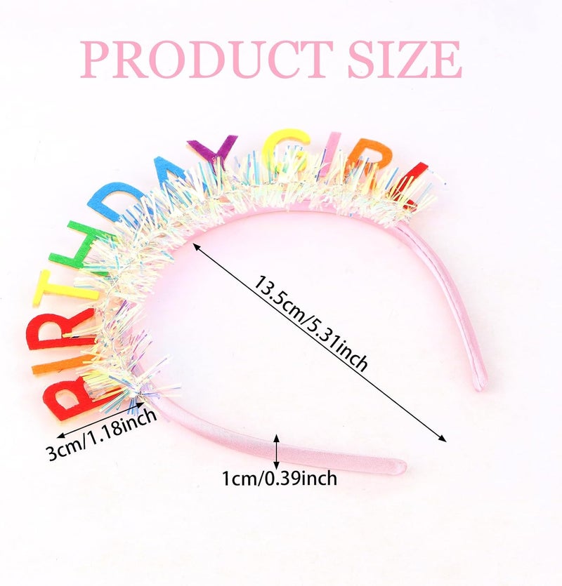 CIEHER Birthday Girl Headband Birthday Crown for Women Girls - Image 5