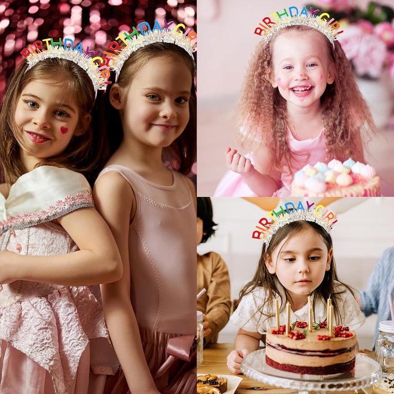 CIEHER Birthday Girl Headband Birthday Crown for Women Girls - Image 3