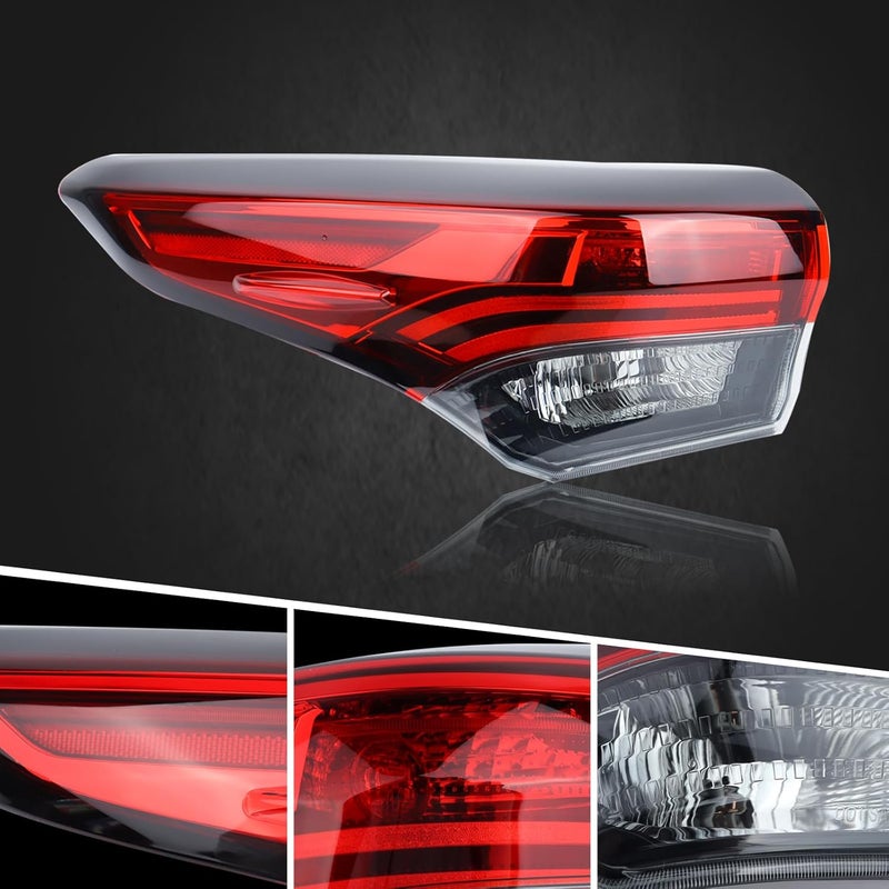 Duolctrams Halogen Outer Brake Tail Light Rear Lamp Assembly Left Driver Side for 2020-2022 Toyota Highlander - Image 2