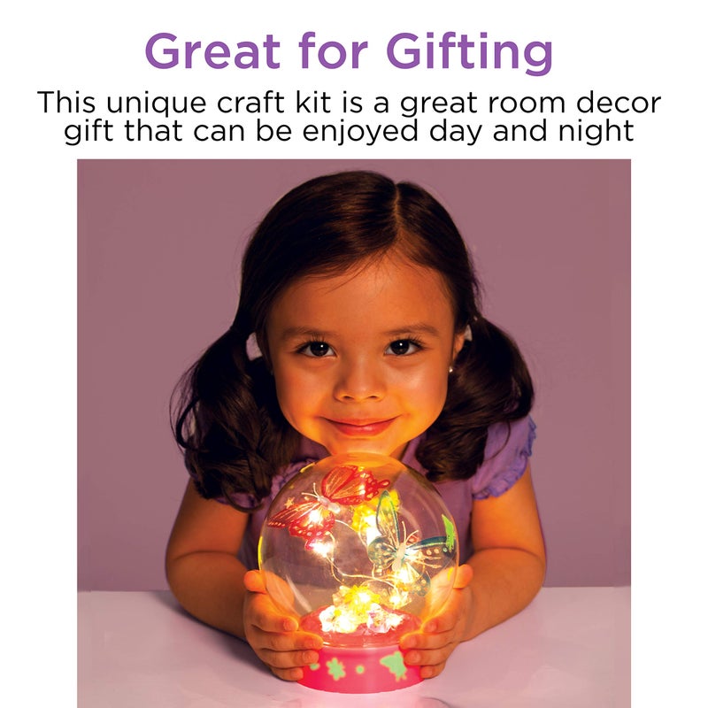 Creativity for Kids Butterfly Fairy Lights Craft Kit - Makes 1 Butterfly Night Light for Kids (Ages 7+) - Image 4