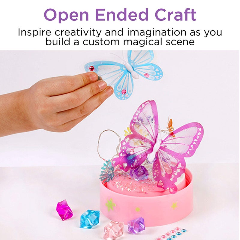 Creativity for Kids Butterfly Fairy Lights Craft Kit - Makes 1 Butterfly Night Light for Kids (Ages 7+) - Image 5