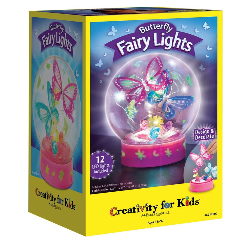 Creativity for Kids Butterfly Fairy Lights Craft Kit - Makes 1 Butterfly Night Light for Kids (Ages 7+) - Image 1