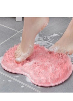 HEXABEX Silicone Bath Massage Pad, Foot & Back Brush Shower Scrubber, Wall Mounted Body Back Scrubber with Non-Slip Suction Cups, Deep Cleansing Body Skin  - Image 1