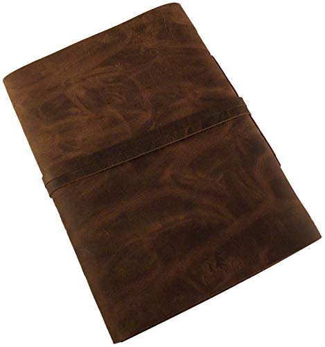 Rustic Ridge Leather Large Rustic Genuine Leather Photo Album - Scrapbook Style Pages, Gift Box Included - Holds 200 4x6 or 5x7 Photos - Image 5