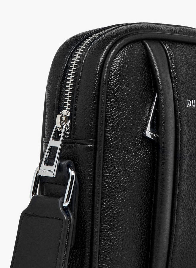 DUCHINI Solid Crossbody Bag with Adjustable Strap  - Image 5