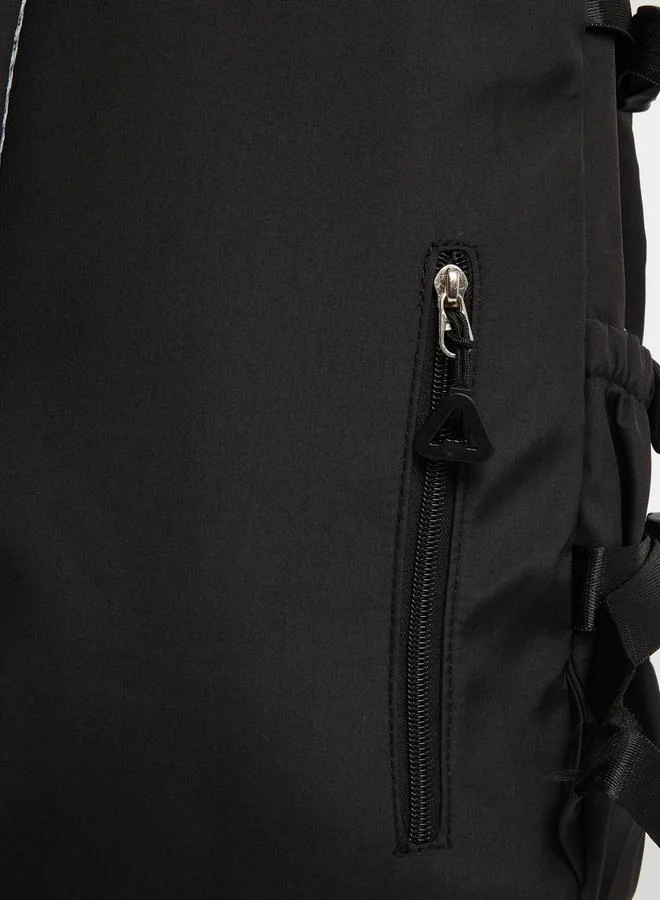 Styli Styli Plain Backpack with Zip Closure
