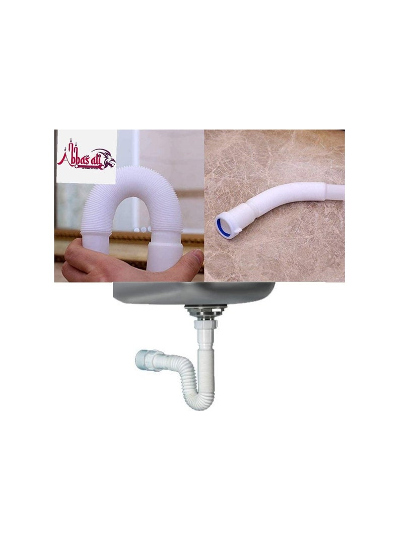 ABBASALI Flexible Drain Pipe Extension Sink Expended Drain Tube Hose (1.1/4 Inch)  - Image 3