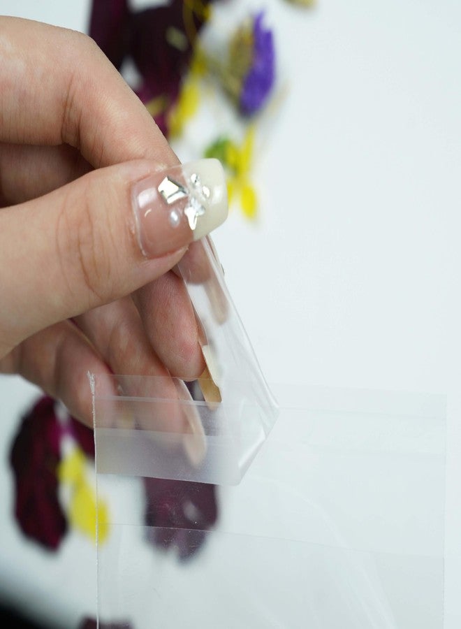 Rainbow Pana 100 Pack Pre-made Clear Confetti Bags with Gold Foil "Throw Me" Stickers | Wedding Petal Toss Packets - Pre-Labeled Empty Bags - Image 4