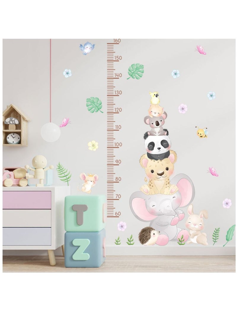 Bluejw Cartoon Elephant Panda Height Stickers Perfect For Kids' Bedrooms And Nurseries - Image 3