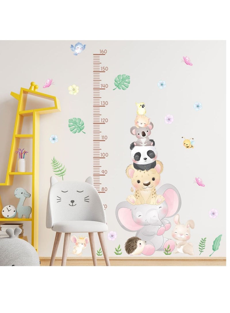 Bluejw Cartoon Elephant Panda Height Stickers Perfect For Kids' Bedrooms And Nurseries - Image 5