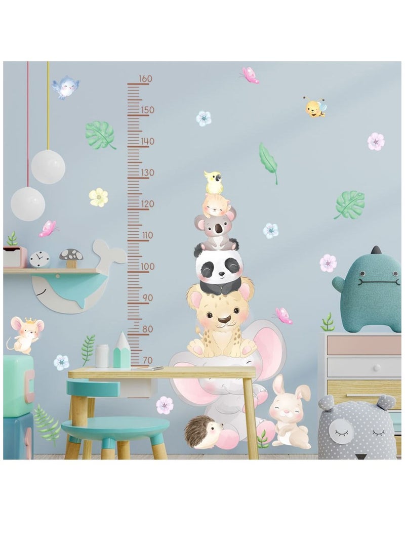 Bluejw Cartoon Elephant Panda Height Stickers Perfect For Kids' Bedrooms And Nurseries - Image 4