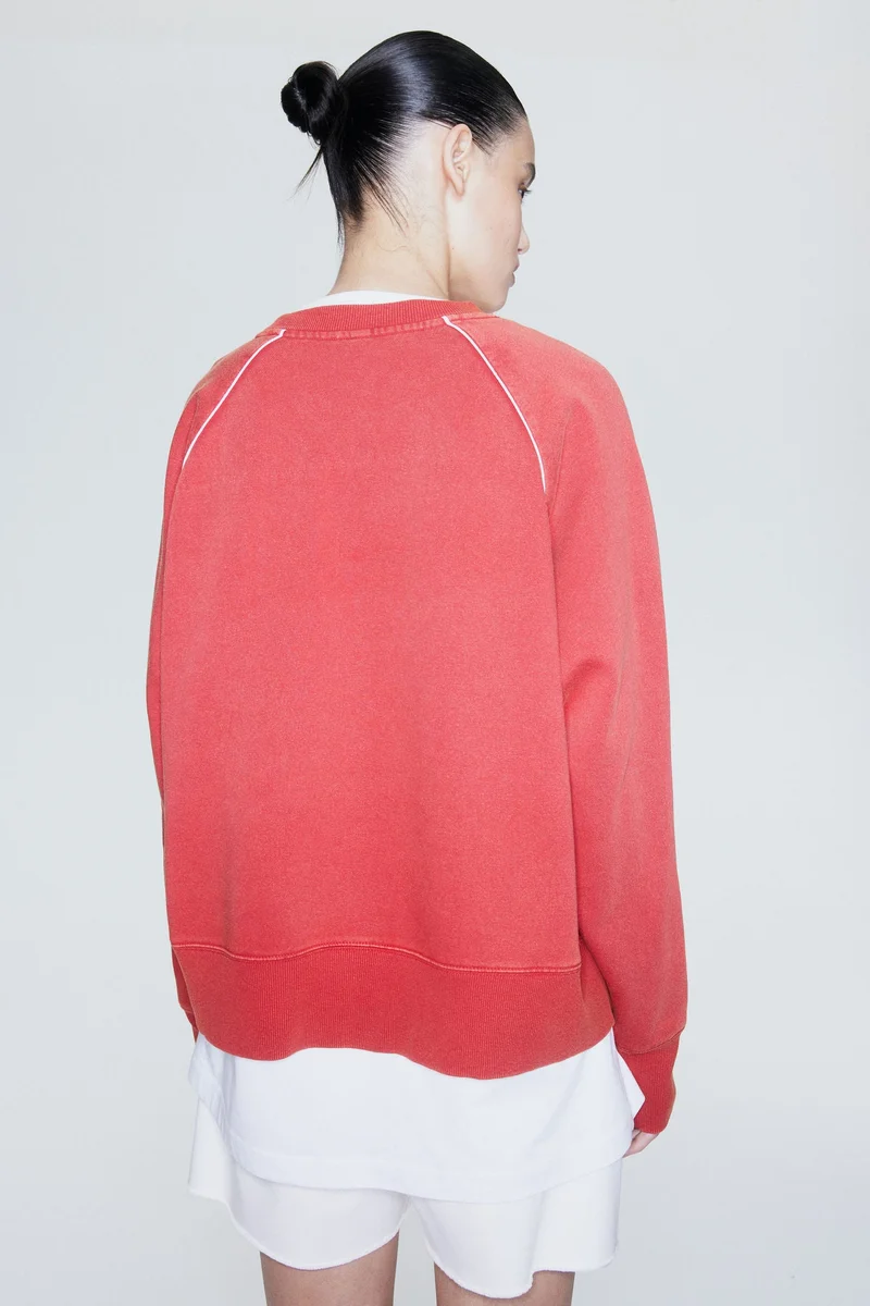 اتش اند ام Oversized Printed Sweatshirt